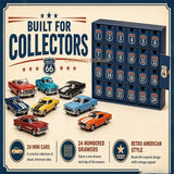 Classic American Cars advent calendar numbered drawers